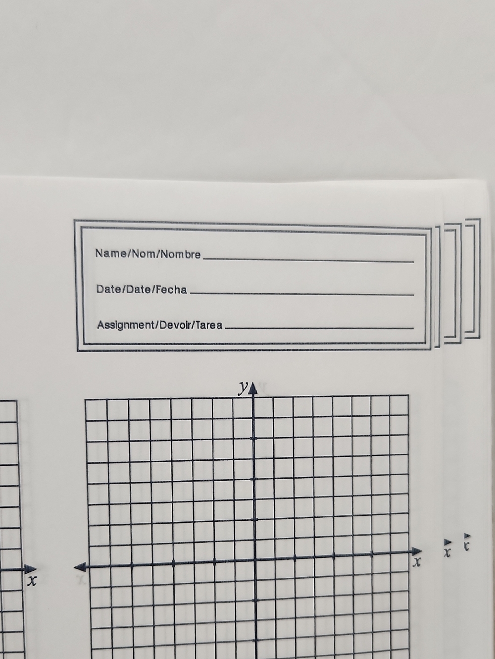 Mead Coordination Graph Paper Pad 80 Sheets Four Quadrant 58252 - Picture 8 of 8